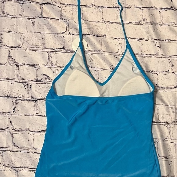 Bobbie Brooks light blue tankini top ONLY SIZE medium NEW - Picture 4 of 8